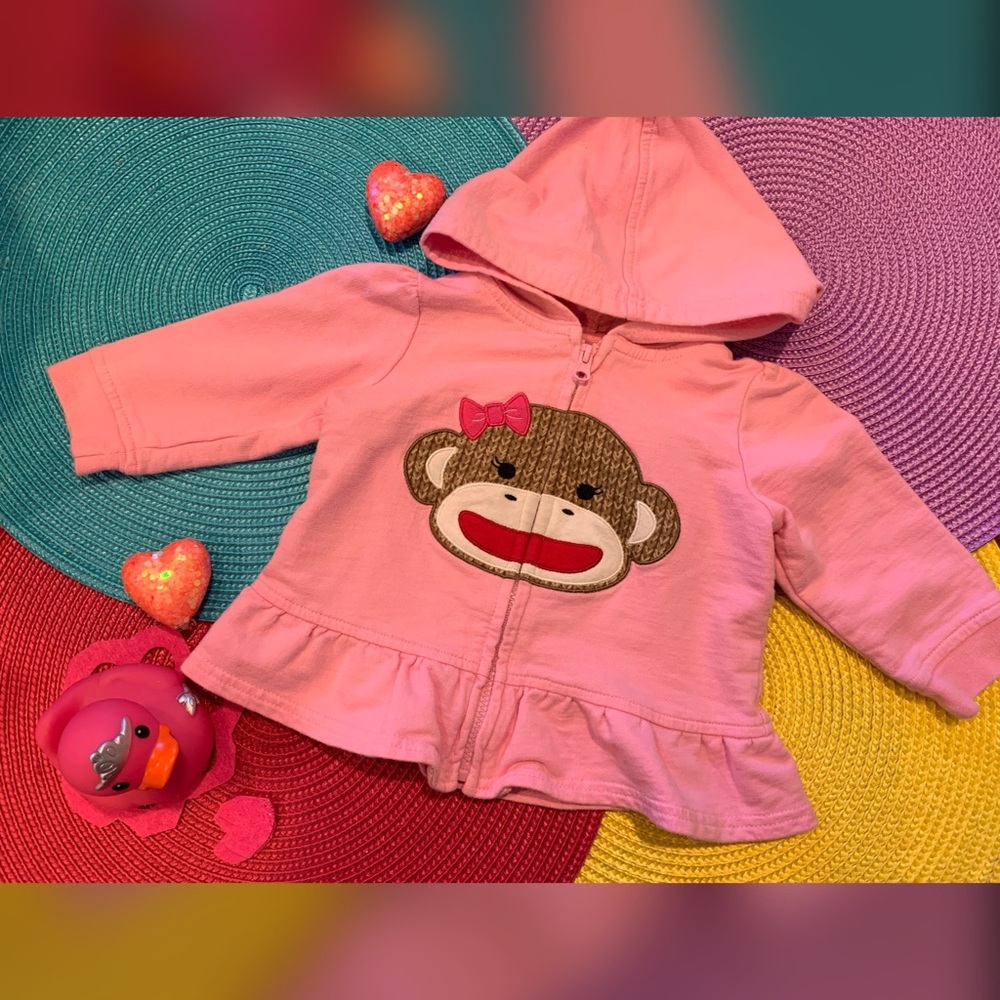 Baby Starters Girl Pink Hoodie - Picture 2 of 5